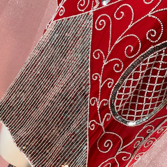 NWT! VINTAGE Glamorous Beaded and Sequined Top - Picture 7 of 8